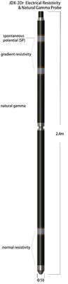 NaI Crystal sensor Electrical Resistivity And Natural Gamma Probe